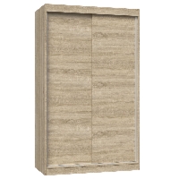 Szafa do sypialni, drzwi przesuwne, Iga, 120x61x200 cm, dąb sonoma, mat