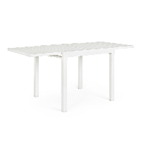 Stół ogrodowy rozkładany PELAGIUS biały 83/166x80 aluminiowy Bizzotto