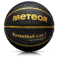 Piłka do koszykówki treningowa Meteor Cellular 7 czarny/złoty
