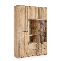 Barek Nashik naturalne 118x40x180cm mango i drewno z recyklingu Bizzotto