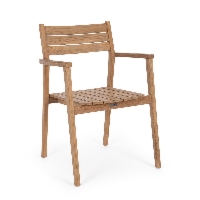 Krzesło ogrodowe ADRIEL 59.5x57 drewno teak Bizzotto