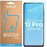 Szkło hartowane Bizon Glass Clear Duo do Xiaomi Redmi Note 12 Pro 5G / Note 12 Pro Plus 5G, 2 sztuki