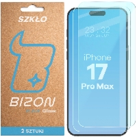 Szkło hartowane Bizon Glass Clear Duo do iPhone 17 Pro Max, 2 sztuki