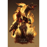 Ród Smoka Ogień i Krew Gra o Tron - plakat