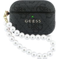 Etui Guess 4G Pearl Strap do AirPods Pro 3, czarne