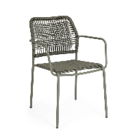 Krzesło ogrodowe JABLE zielone 54x63 stalowe Bizzotto