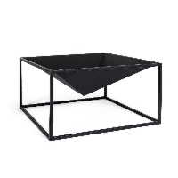 Palenisko ogrodowe ILLINOIS czarne 60x60 stalowe Bizzotto