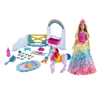 Barbie Dreamtopia Księżniczka I Jednorożec GTG01