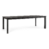 Stół ogrodowy rozkładany KONNOR antracyt 160-240x100 aluminiowy Bizzotto