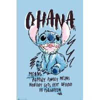 Disney Stitch Ohana - plakat