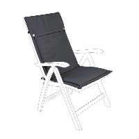 Poduszka na krzesło CHARCOAL antracytowa 50x120 wodoodporna olefinowa Bizzotto
