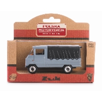 Metalowy model FSC Żuk 1:43 – Kolekcja Polskiej Motoryzacji, szary, idealny prezent dla kolekcjonera (K-548)