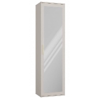 Szafa do przedpokoju, wieszak, lustro, duo, 50x35x180 cm, beżowy, mat