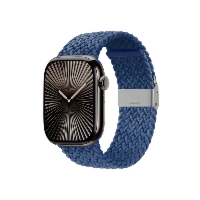 Pasek Crong Wave Band do Apple Watch 42/41/40/38 mm Niebieski Pleciony