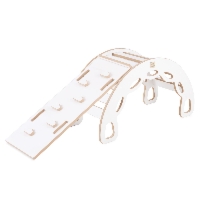 OUTLET MISIOO Bujak Small Rocker + ścianka wspinaczkowa/zjeżdżalnia, biały Wooden Play