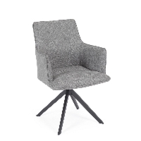 Krzesło ogrodowe SKAGEN antracyt/szary 61x62 aluminiowe obrotowe Bizzotto
