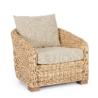 Fotel Cadice naturalny 78x90x63.5x41.5cm rattan drewno mango Bizzotto