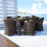 Zestaw ogrodowy stół z krzesłami RAPALLO 220 cm Oltre royal piaskowy technorattan