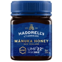 MIÓD MANUKA MGO 968+ UMF 22+ 250 g - HADDRELL'S OF CAMBRIDGE