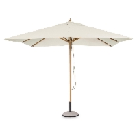 Parasol ogrodowy z nogą centralną ECLIPSE naturalny 300x300 aluminiowy Bizzotto