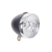 Lampa przednia XC Light Retro - 764B, 3 diody LED, zasilane 3x AAA, czarna