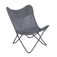 Fotel ogrodowy GABICCE szary 77.5x81 stalowy Bizzotto