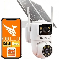 Kamera Solarna Zewnętrzna WiFi 4K AI Obrotowa LED ORLLO TZ19 DUAL