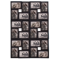 Ramka na zdjęcia 24 zdjęcia multiramka 10x15 czarna