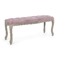 Ławka Mathilde naturalna 110x36x47cm drewno brzozowe i kauczukowe PET Bizzotto