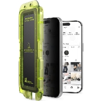 Szkło prywatyzujące na ekran z aplikatorem Ringke Easy Slide 2-Pack Privacy do iPhone 17 Pro Max, 2 sztuki