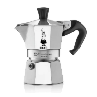 Bialetti Moka Express kawiarka aluminiowa na gaz pojemność 1 tz / 60 ml kolor srebrny