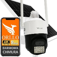 Kamera Solarna Zewnętrzna 4K GSM Bezprzewodowa ORLLO Z17 ULTRA