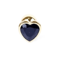 MyLove Toys - Jewellery Gold Heart PLUG- Black