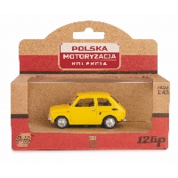 Metalowy model FIAT 126P "Maluch" – Żółty, Kolekcja Polskiej Motoryzacji, skala 1:43 (K-570)