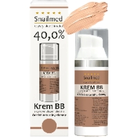 Matująco regenerujący Krem BB w ciemnym naturalnym odcieniu z naturalnym śluzem ślimaka oraz woskiem pszczelim