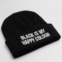 Czapka Zimowa Holy Blvk Black Is My Happy Colour Beanie