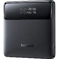 Powerbank z wyświetlaczem Baseus Blade H1 20000mAh, 100W, 2x USB-A / 2x USB-C + kabel USB-C, czarny