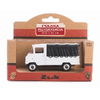 Kultowy FSC Żuk 1:43 – Metalowy Model DAFFI w kolorze białym, Kolekcja Polskiej Motoryzacji (K-551)