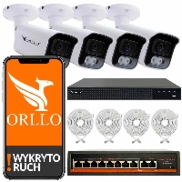 Zestaw do Monitoringu 4 Kamery 5Mpx ORLLO POESET 4