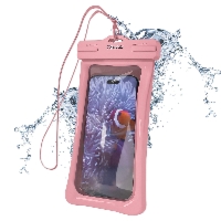 Etui wodoszczelne Bizon Case Hydrofloat, różowe