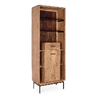 Barek Mangal naturalne 72x40x195cm drewno akacjowe, stal Bizzotto