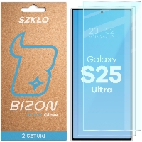 Szkło hartowane Bizon Glass Clear Duo do Galaxy S25 Ultra, 2 sztuki