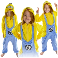 Onesie dziecięce – ciepła piżama / kostium jednoczęściowy Minion