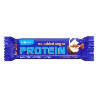 BATON PROTEINOWY O SMAKU KOKOSOWO - MIGDAŁOWYM W MLECZNEJ CZEKOLADZIE BEZ DODATKU CUKRU BEZGLUTENOWY 40 g - MAXSPORT
