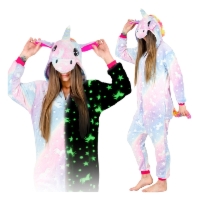 Kigurumi Onesie – kostium/piżama jednoczęściowa unisex świecący Jednorożec