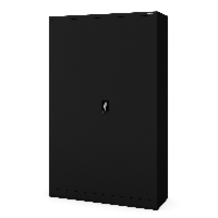 Szafa biurowa metalowa na akta, szeroka, czarna, 1150x1850x400 mm: JAN II