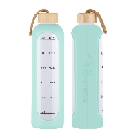 Butelka szklana KiCA Hydro Glass 1000 ml - zielona