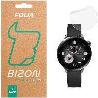 Folia hydrożelowa na ekran Bizon Watch Film Hydrogel Duo do OnePlus Watch 3 43 mm, 2 sztuki