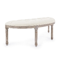 Ławka Tilde naturalne 125x42x48cm drewno brzozowe i kauczukowe Bizzotto