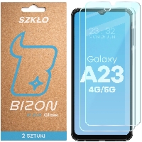 Szkło hartowane Bizon Glass Clear Duo do Galaxy A23 4G / 5G, 2 sztuki
